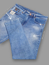Men's Light Blue Slim Fit Distressed Jeans